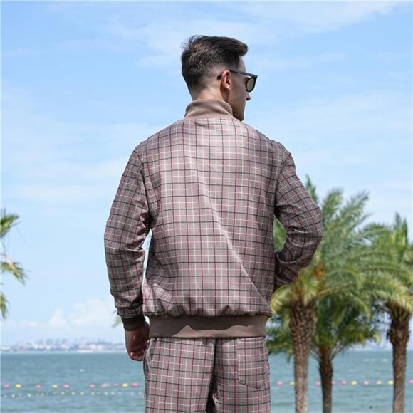 Men's Casual Tracksuits Long Sleeve Jogging Suits Sweatsuit Sets Track Jackets - Picture 4 of 6